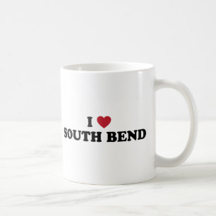 Caneca De Café Eu amo South Bend Indiana
