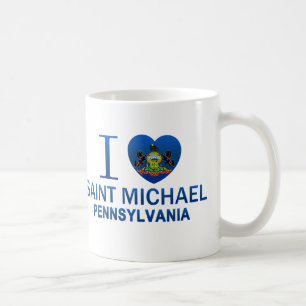 Caneca De Café Eu amo St Michael, PA