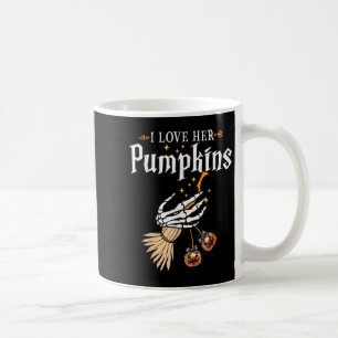 Caneca De Café Eu Amo Suas Abóboras Ela Gosta Da Minha Vassoura D