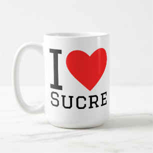 Caneca De Café Eu amo Sucre