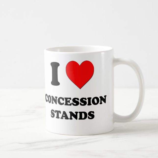 Caneca De Café Eu amo suportes de concessão (Direita)