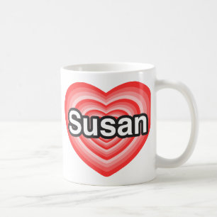 Caneca De Café Eu amo Susan. Eu te amo Susan. Coração
