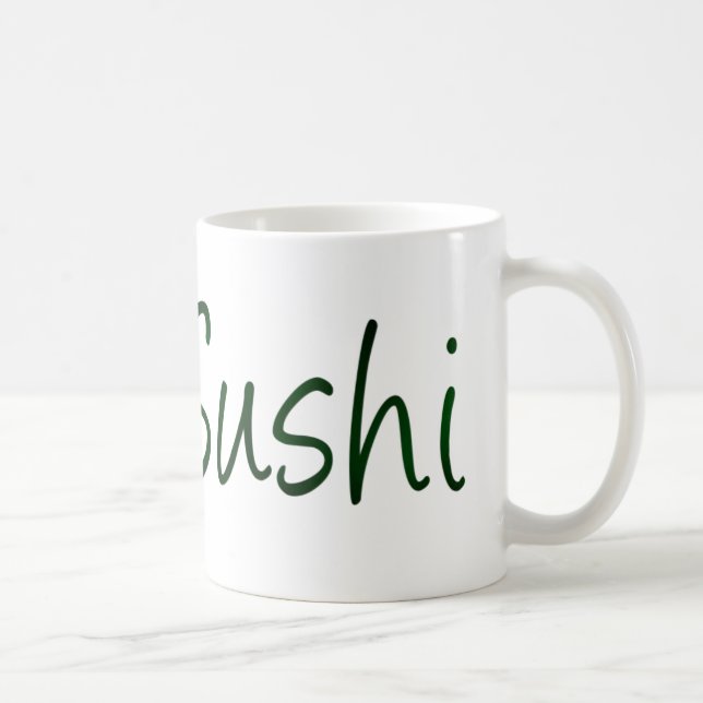 Caneca De Café Eu Amo Sushi Mug (Direita)