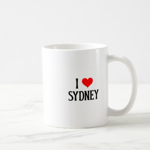 Caneca De Café Eu Amo Sydney Eu Adoro Sydney Austrália Oz Viagem