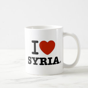 Caneca De Café Eu amo Syria