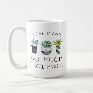 Caneca De Café Eu amo tanto as plantas