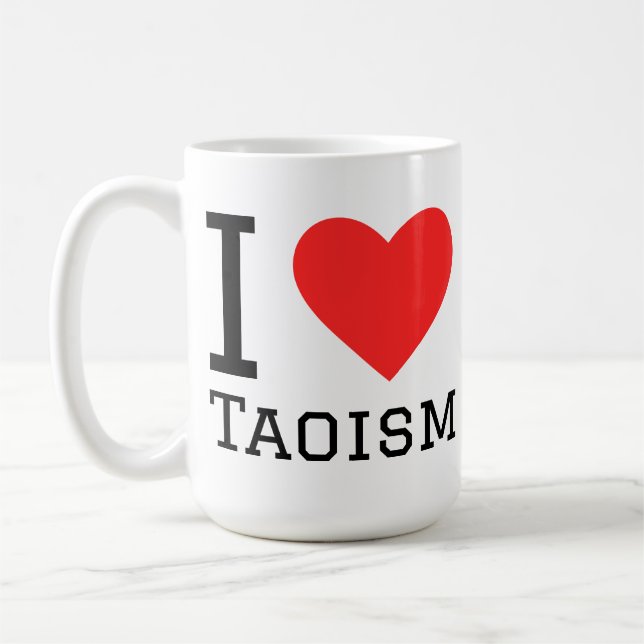 Caneca De Café Eu amo taoísmo (Esquerda)