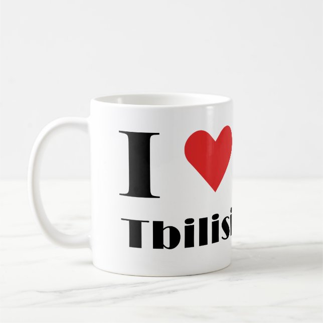 Caneca De Café Eu amo Tbilisi (Esquerda)