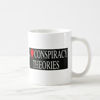 Caneca De Café Eu amo teorias de conspiração