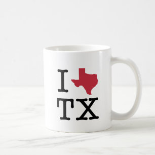 Caneca De Café Eu amo texas