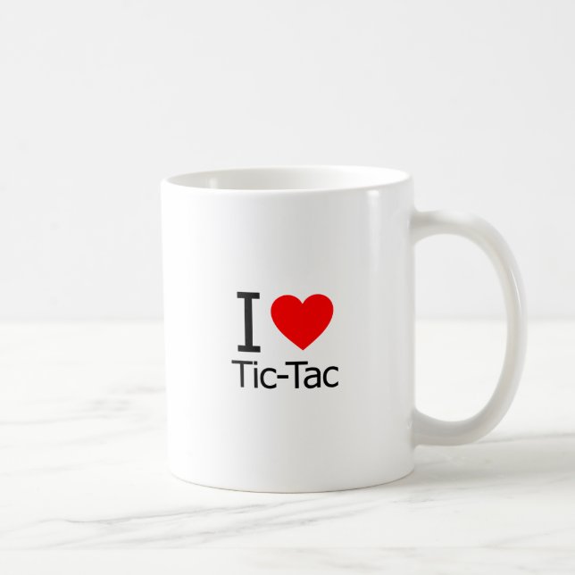 Caneca De Café Eu Amo Tic-Tac (Direita)