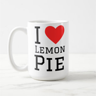 Caneca De Café Eu amo torta de limão