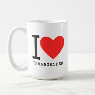 Caneca De Café Eu amo transgênero