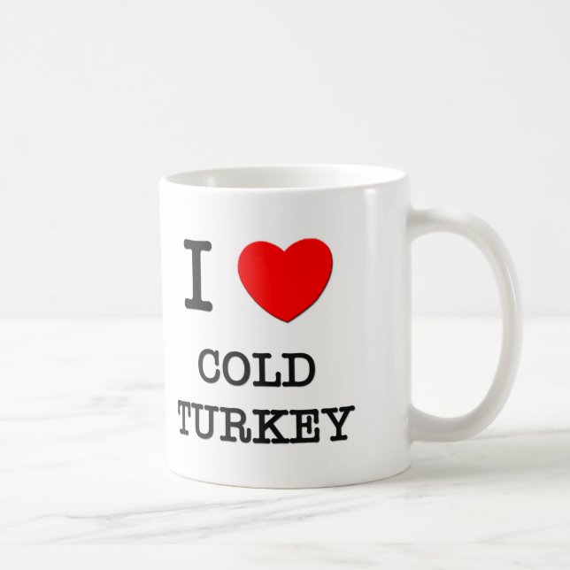 Caneca De Café Eu amo turquia fria (Direita)