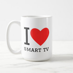 Caneca De Café Eu amo tv inteligente