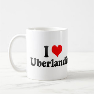 Caneca De Café Eu amo Uberlandia, Brasil