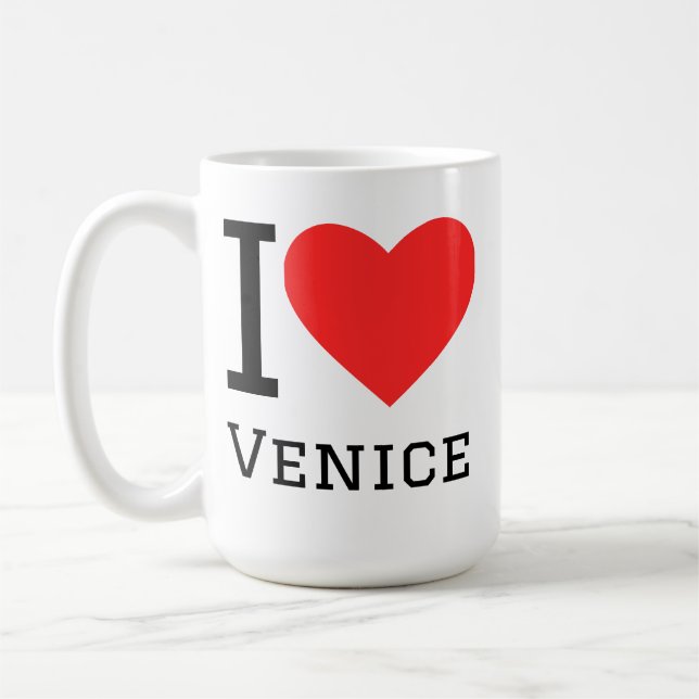 Caneca De Café Eu amo Veneza (Esquerda)