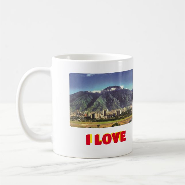 Caneca De Café Eu amo Venezuela Ávila (Esquerda)
