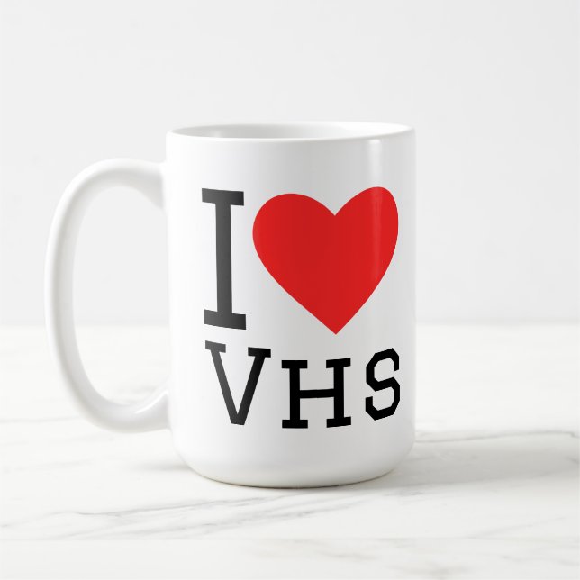Caneca De Café Eu amo vhs (Esquerda)