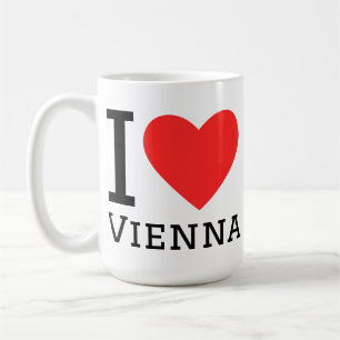 Caneca De Café Eu amo Viena