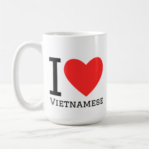 Caneca De Café Eu amo vietnamita