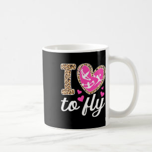Caneca De Café Eu Amo Voar Panfleto de Torcida Líder de Torcida P