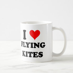 Caneca De Café Eu amo voar papagaios