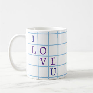 Caneca De Café "Eu amo você"