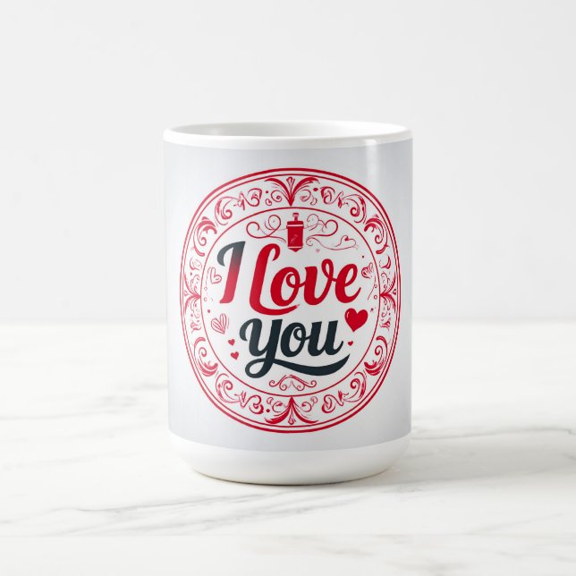 Caneca De Café Eu Amo Você (Centro)