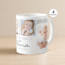 EU AMO VOCÊ NANA Personalizado Manuscrito 4 Fotos