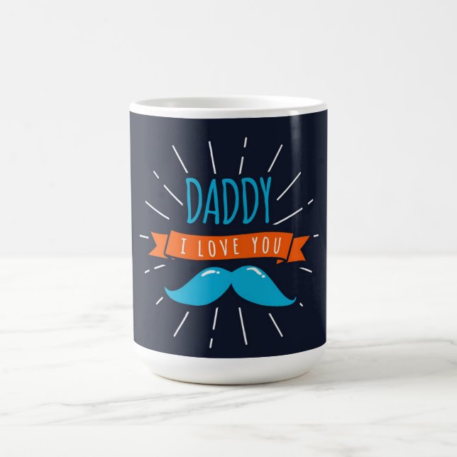 Caneca de Café Eu Amo Você Papai (Centro)