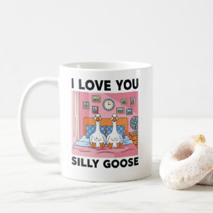 Caneca De Café Eu amo você Silly Goose