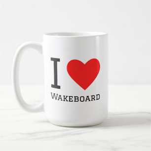 Caneca De Café Eu amo wakeboard