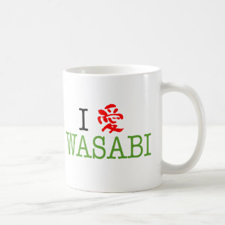 Caneca De Café Eu amo Wasabi