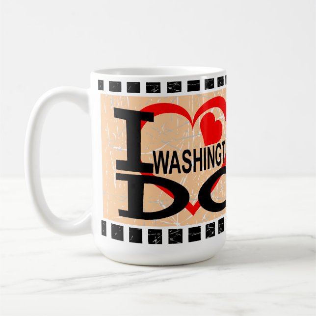 Caneca De Café Eu amo Washington D.C - Mugs (Esquerda)