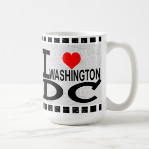 Caneca De Café Eu amo Washington D.C - Mugs