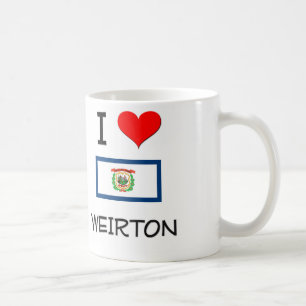 Caneca De Café Eu amo Weirton West Virginia