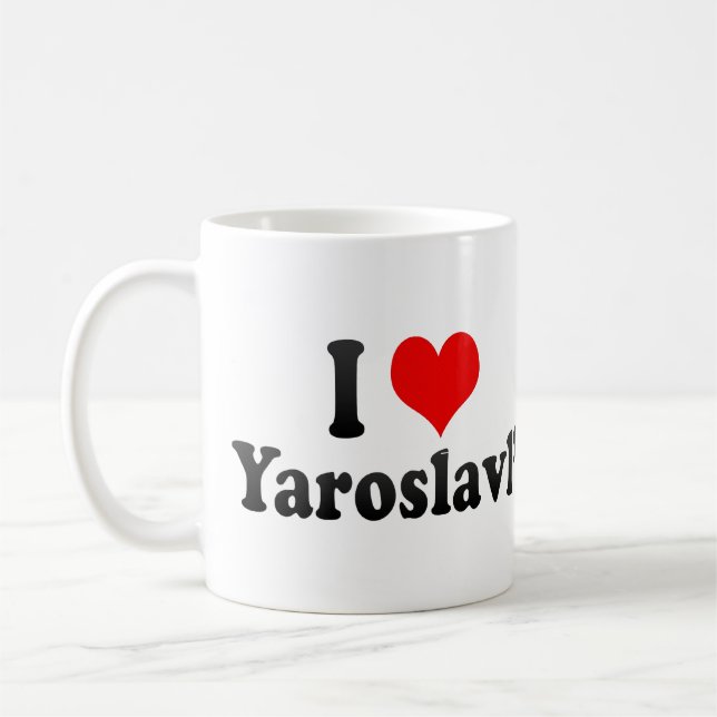 Caneca De Café Eu amo Yaroslavl', Rússia (Esquerda)