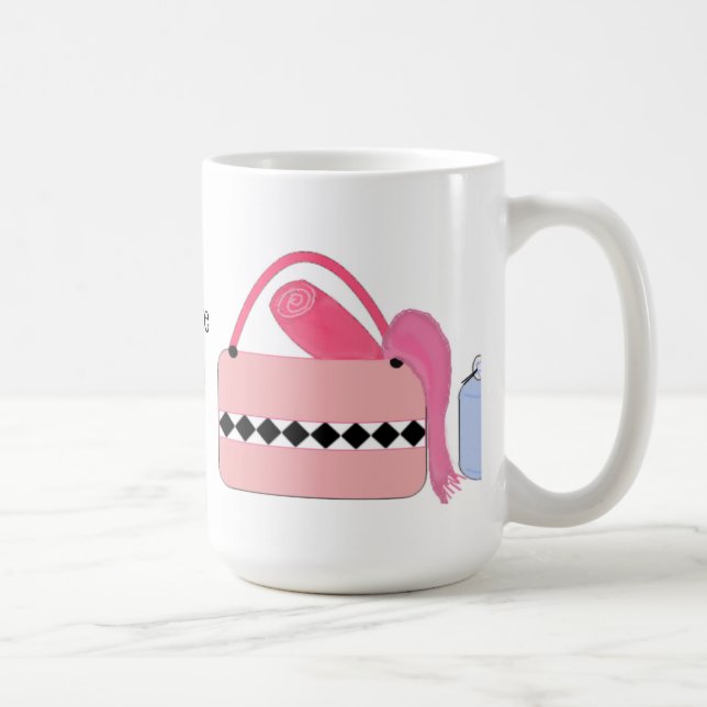 Caneca De Café Eu Amo Yoga com Acessórios de Yoga (Direita)