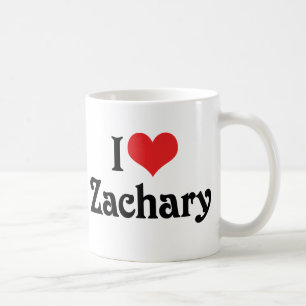Caneca De Café Eu Amo Zachary