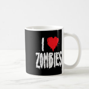 Caneca De Café Eu Amo Zombies - Feriado Halloween Zombie Lover Qu