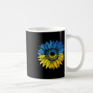 Caneca De Café Eu Apoio a Ucrânia Apoie o Girassol Ucraniano U
