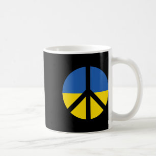 Caneca De Café Eu Apoio a Ucrânia Fica Com a Ucrânia Bandeira Ucr