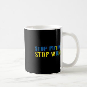 Caneca De Café Eu Apoio A Ucrânia Para Putin Parar A Guerra