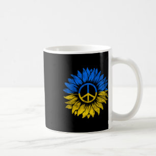 Caneca De Café Eu Apoio A Ucrânia Paz Girassol Ucrânia Suporte