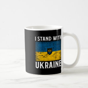 Caneca De Café Eu Apoio a Ucrânia Suporte à Ucrânia Bandeira Ucra