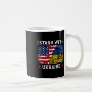 Caneca De Café Eu Apoio a Ucrânia Suporte Ucrânia Bandeira Ucrani