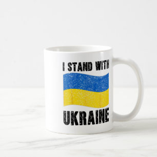 Caneca De Café Eu Apoio a Ucrânia Suporte Ucrânia Bandeira Ucrani
