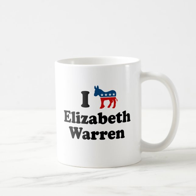 CANECA DE CAFÉ EU APOIO DEMOCRATA ELIZABETH WARREN - .PNG (Direita)