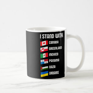 Caneca De Café Eu Apoio O Canadá Groenlândia México Panamá Gaza U